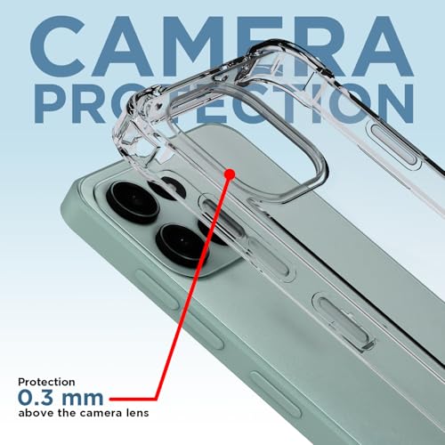 Image of Pikkme Back Cover for OnePlus Nord 6 5G PC + TPU Clear Transparent Raised Edges Shockproof Protective Phone Bumper Case(Transparent)
