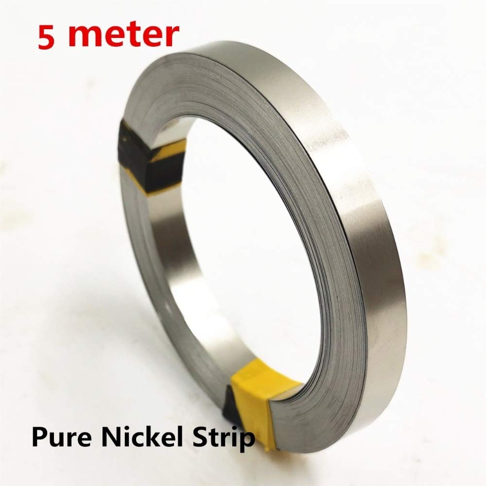 bacchetta per saldatura 5 metri di striscia di nichel puro 99,96%, per saldatrice a punti batteria Li 18650 Attrezzatura per saldatore Cintura in nichel, saldatore Per saldatura (Diameter : 0.1x8mmx