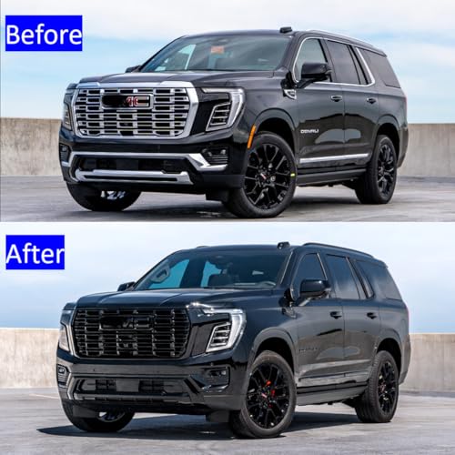 Image of 2pack OEM 2025 2026 Ultimate Vent Emblem Right Left 3D Badge Replacement for Yukon and Yukon XL Denali At4 85532392 85532398 (Gloss Black)