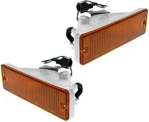 EPIC LIGHTING Conjunto de luces de señal delanteras de repuesto estilo OE compatible con Nissan 1988-1997 Pathfinder Pickup lado izquierdo del