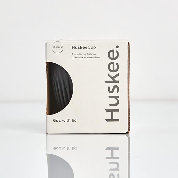 Huskee 6oz Cup & Lid – Single Retail Pack (Charcoal)
