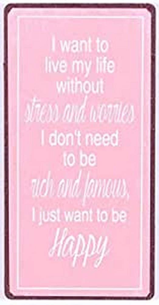Decorative Fridge Magnet for Home I want to live my life without... 5cm x 10cm