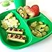RE-PLAY Made in USA Toddler Feeding Divided Plates with Deep Sides and Three Compartments for Easy Self Feeding | BPA Free | Dishwasher Safe | Navy, White & Kelly Green | Nautical (3pk)