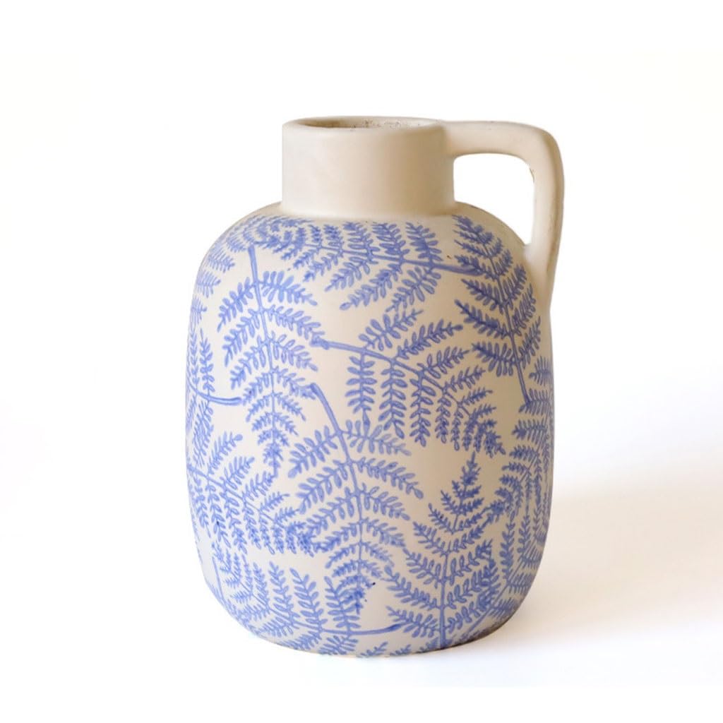 Kunyos A1 Vase Simplicity Hand-Painted Ceramic Vase Living Room Hydroponic Flower Vessel Home Ornaments Ceramic Vase