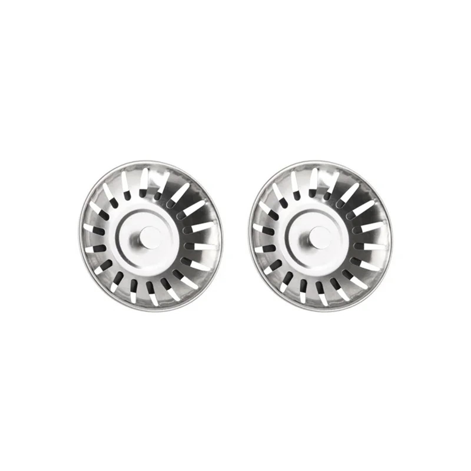 Sink Strainer Waste 2pcs Stainless Steel Sink Waste Plug