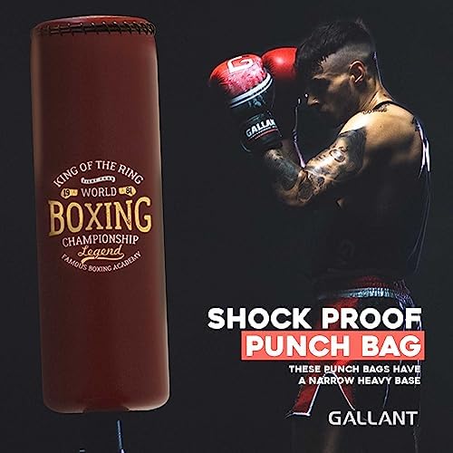 Gallant 5.5ft Free Standing Punch Bag-Heavy Duty Pedestal Stand Boxing Bag for Kickboxing Martial Arts MMA Dummy Muay Thai Home Gym Training Equipment for Men and Women