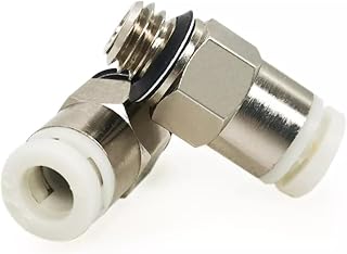 APAAZO 1M PTFE Tube Teflonto Pipe PC4-01 Straight Pneumatic Fitting Push Connect+Quick Fitting Bowden Compatible With Ender 3 CR10 3D Printer Parts (Color : 2pcs KJH04-M6)