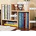 PENGKE Office Storage Rack,Desktop Organizer,Home Decor Adjustable Wood Display Shelf Rack,True Natural Stand Shelf,Office Supplies Desk Organizer,Light brown