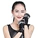 Women Winter Warm Stylish Half Finger Fingerless Natural Rabbit Fur Suede Leather Typing Ridding Warm Customes Wrist Gloves Mitten