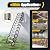 12 Steps Attic Ladder, Vertial Height Wall Mounted Attic Loft Ladder,Aluminum-Magnesium Alloy Loft Wall Folding Stairs, Narrow Attic Extension Ladder for Attics & Basements?Up to 880lbs