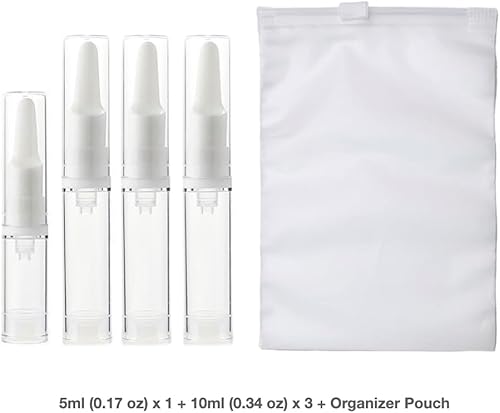 Miniatura 2 de Botella de bomba de crema cosmética sin aire, dispensador de tamaño de viaje, contenedores recargablesfundación, botella de bomba de viaje en estilo