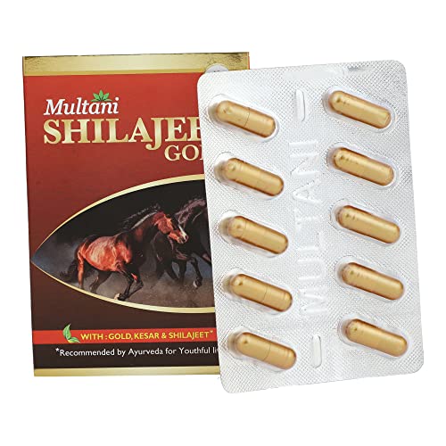 Image of Multani Shilajeet Gold Capsule 20 Capsule & Multani Nookee Plus Capsule 60 Veg Capsules Combo