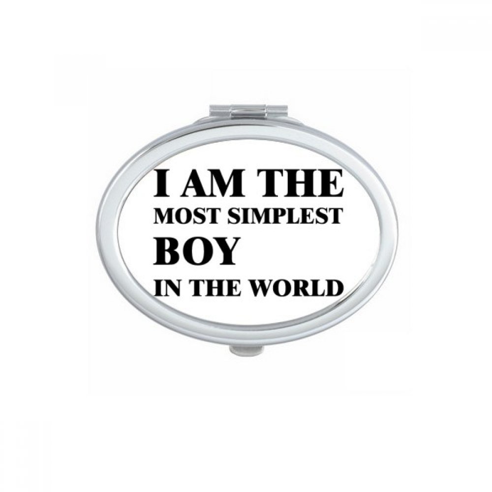 Miroir ovale mignon de cadeau Je suis Le Maquillage boy pour offrir à la main