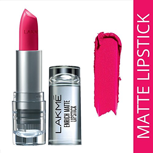 Image of LAKME Enrich Matte Lipstick Shade PM15, Long Lasting, Moisturizing Matte Lip Colour with Vitamin E - Non Drying, Creamy Matte Bullet Lipstick, Matte Finish, 4.7g