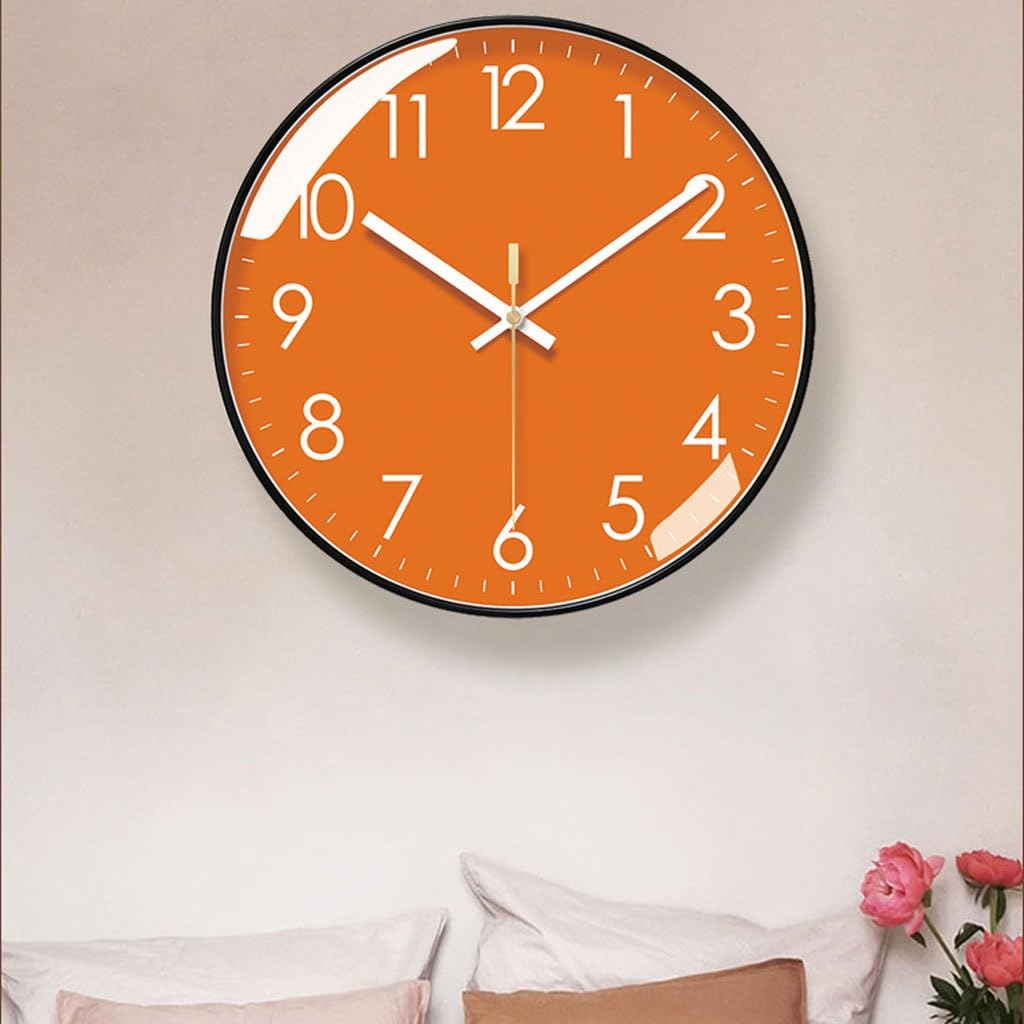 Orologio da parete Orologio da parete Orologio da soggiorno Orologio da parete semplice Orologio da casa Orologio da parete Orologio al quarzo silenzioso con secondi di scansione Reloj De Pared(A)