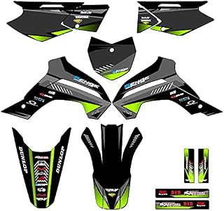 2021-2025 KLX 140 RF Surge Black Senge Graphics Complete Kit Compatible with Kawasaki