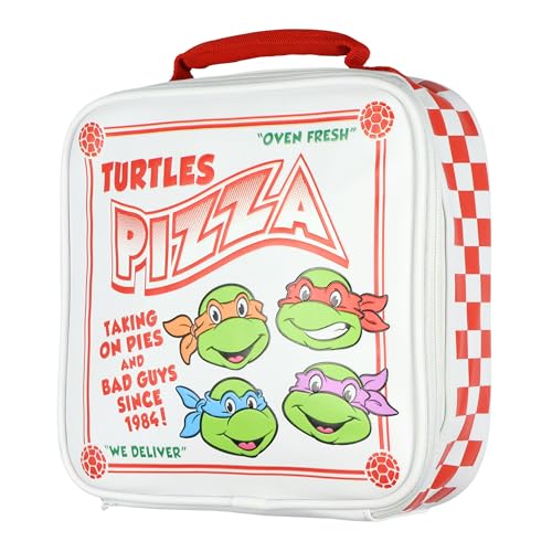 INTIMO TMNT Lunch Box Nickelodeon Teenage Mutant Ninja Turtles Oven Fresh Turtles Pizza Box Lunch Bag Tote 9