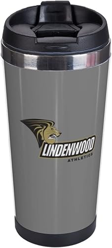 Miniatura 3 de Parndeok Lindenwood University - Taza de café con logotipo de la universidad vaso de acero inoxidable con doble aislamiento al vacío taza de viaje