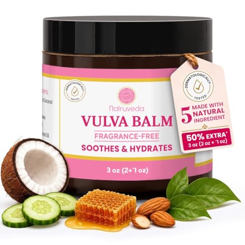 Natruveda Fragrance Free Vulva Balm Moisturizer
