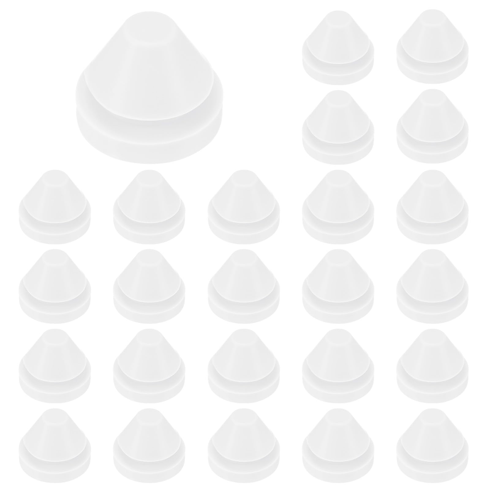 M METERXITY 25-Pack Silicone Hole Plugs, Snap in Locking Hole Plugs for 9-10mm Hole