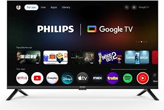 Philips 40PQF7446/F7 Televisor Inteligente QLED Full HD (1080p) de 40" Pulgadas con Google (PMR) 120 (Reacondicionada)