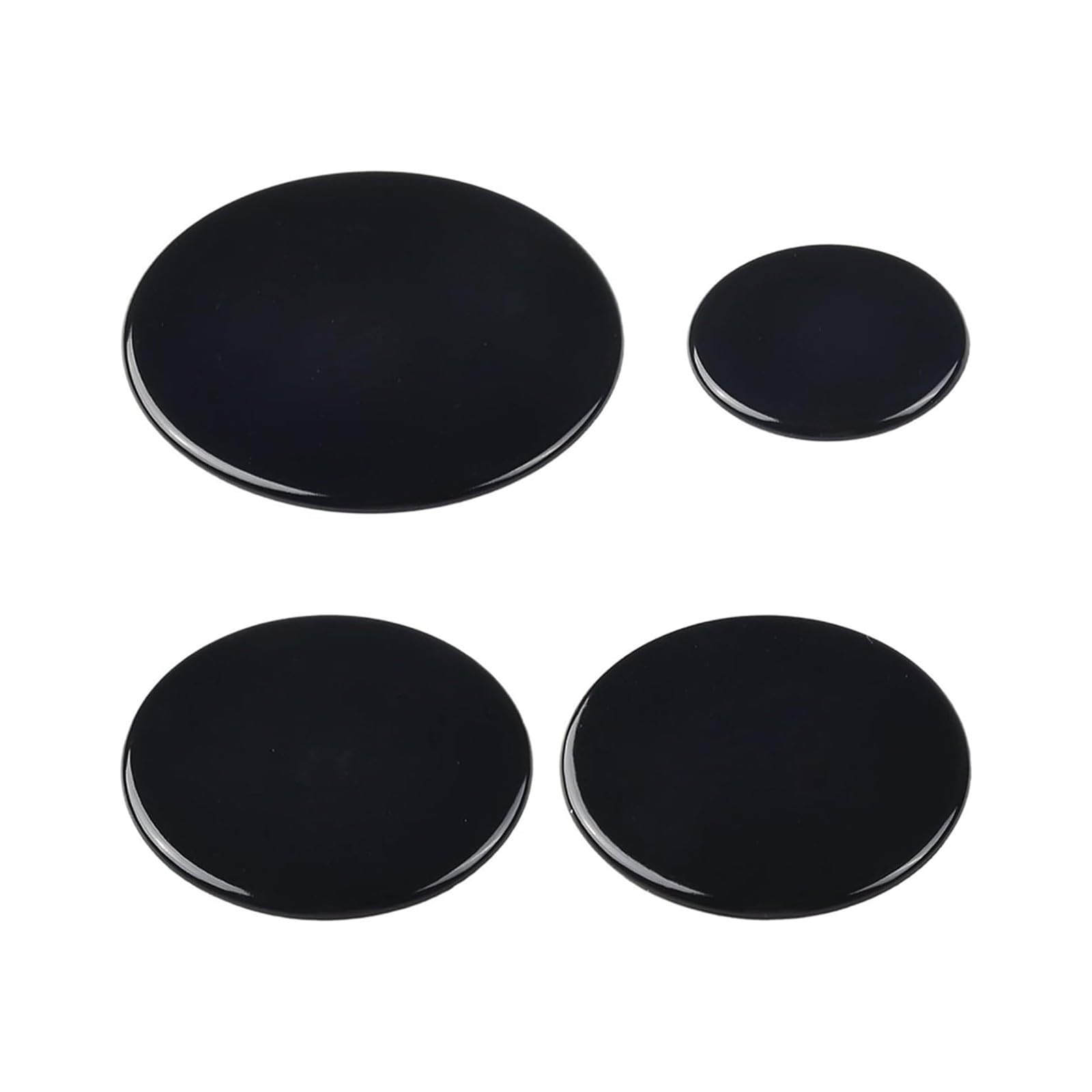 ZHANGYEZHAN 4Pieces Kitchen Stove Lid Set Metal Texture Efficient and Safe for Kitchen Ranges for Enhancing Cooking Efficiency Stove Accessories