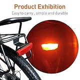 Electric Bike Tail Light, 6V‑60V LED Light Electric Bicycle Tail Light Rack Mount 2pin SM/Waterproof Connector for Electric Bike Conversion Kit (Waterproof Plug) - Image 6