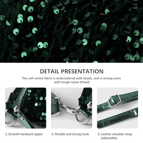 Sparkly Sequin Fanny Packs Glitter Waist Packs with Adjustable Strap for Women Girls Unisex4