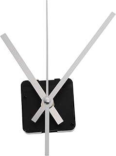 Clock Movement Quartz Clock Mechanism Kit, Silent Quartz with Long Spade Hands Wall Movement Non-Ticking Repair Parts Replacement Kit Motor for Custom Repair