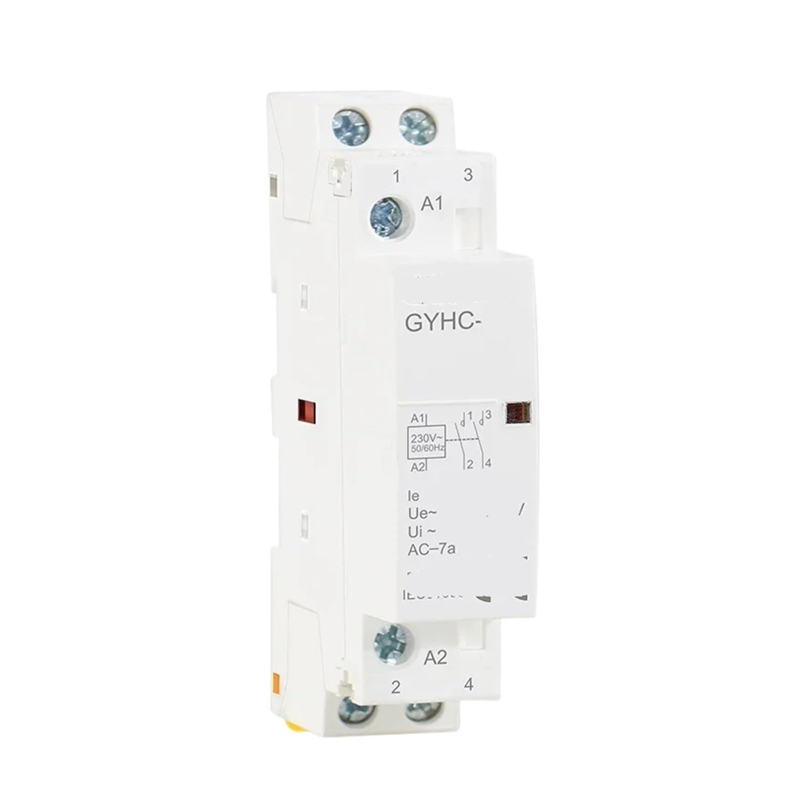 WQGQPXOB Rail Type Household Modular contactor 2P 16A 20A 25A 2NC 2NO 1NO1NC 50/60Hz AC(2P 25A 2NC 220V)