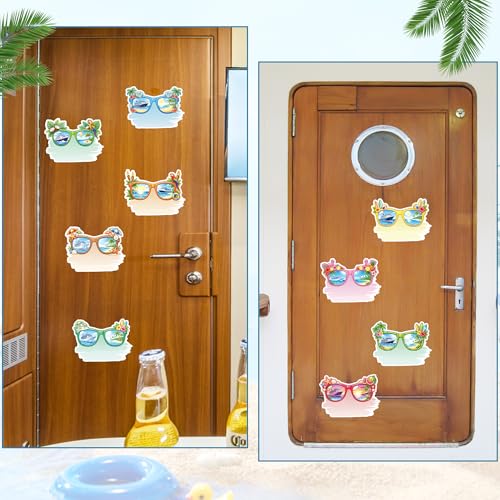 9 imanes decorativos de puerta con diseño tropical miniatura 6