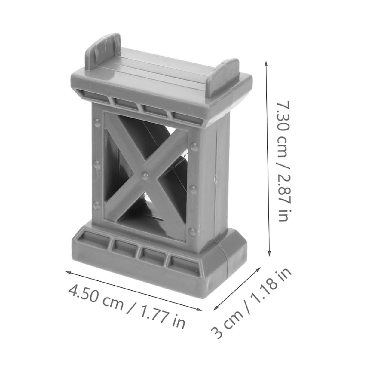 FELTECHELECTR 3pcs Train Bridge Pier Model Decorative Bridge Support for Model Railway Scenery