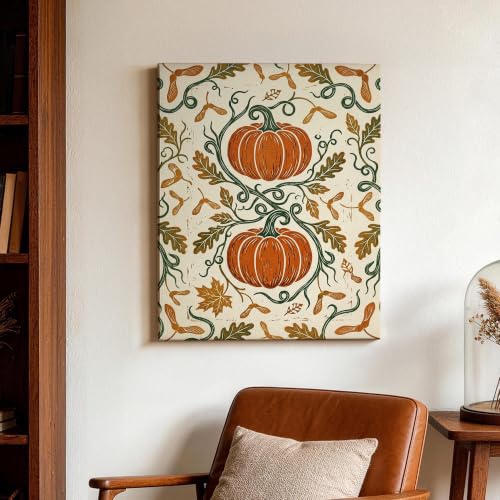 Lienzo artístico de hojas de vid tradicional para una decoración elegante 3