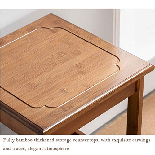 Table d'appoint carrée et table basse de salon avec support de rangement couleur B