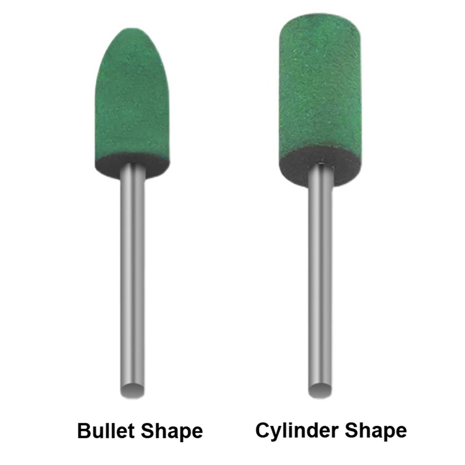Utensili per Mole Lucidanti, Dischi Lamellari 100 Pezzi Mola Abrasiva per Lucidatura con Gambo da 3 Mm/6Mm(Cylinder)/100Pcs