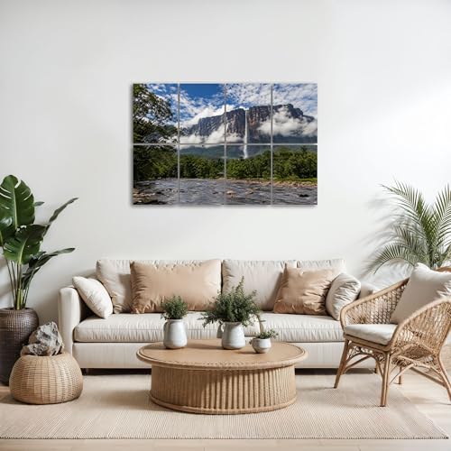 8 Pack Paneles Acústicos Artísticos Absorbentes de Sonido Paneles Decorativos para Pared Autoadhesivos para Estudios de Grabación en Casa 48"x72" miniatura 5