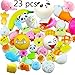 JoueToy Juguetes Suaves Squishy Levantamiento Lento 23pcs Favores Fiesta Suministros Bolsas Peluches Panda Emoji Tortuga Pescado Conejo aliviar el estrés Regalos cumpleaños Navidad para niños