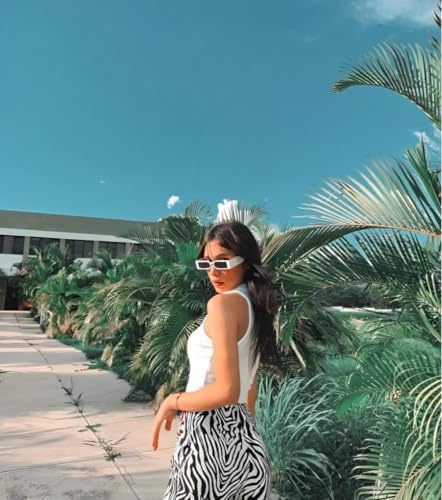 Retro Small Rectangle Sunglasses for Men and Women Driving Glasses 100% UV Protection3