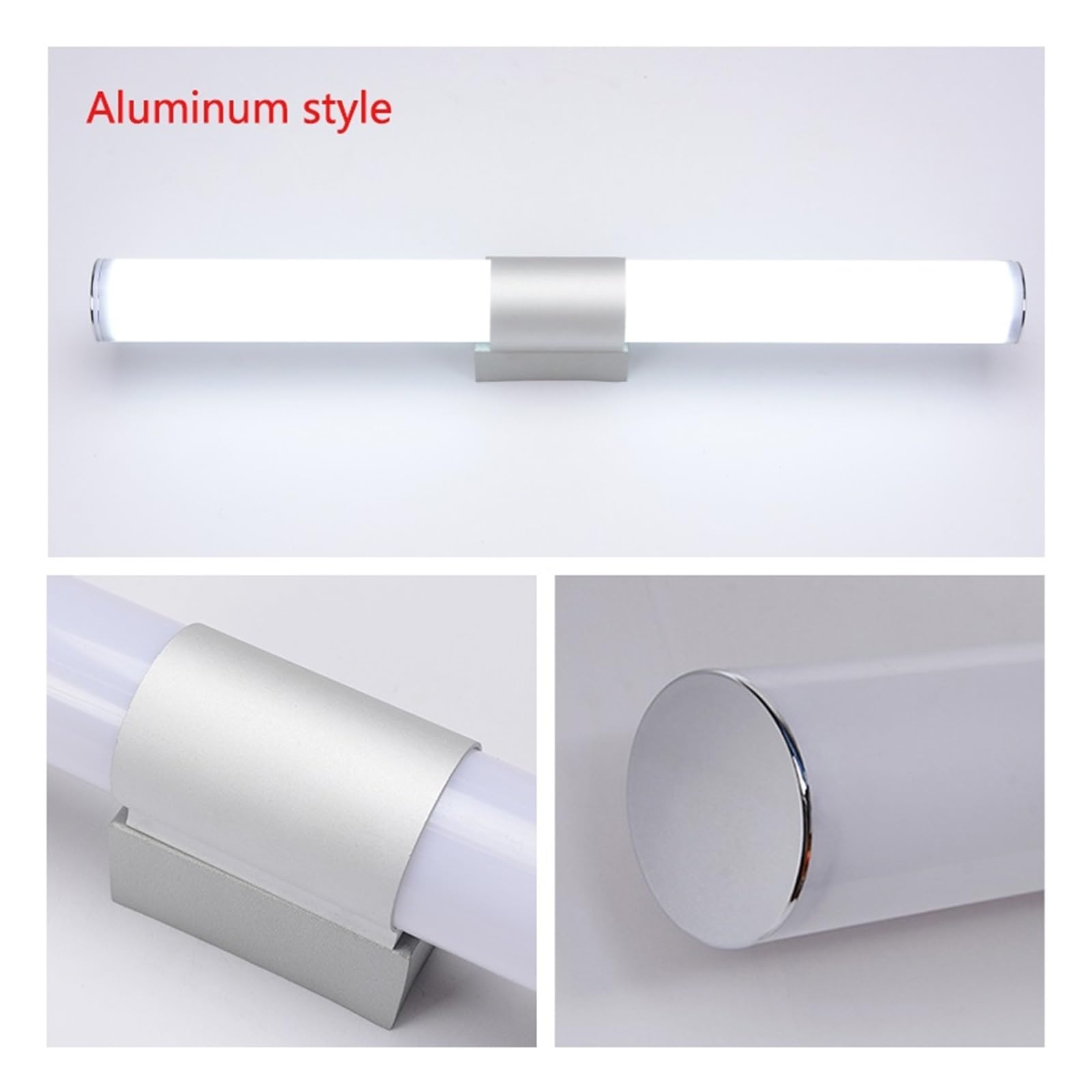Lámpara de pared LED de 12 W a 22 W, estilo simple, luces de espejo for baño, vestidor, cocina, decoración de interiores. Flexible(Warm white,40CM)