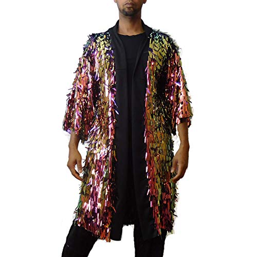 rainbow sequin cardigan