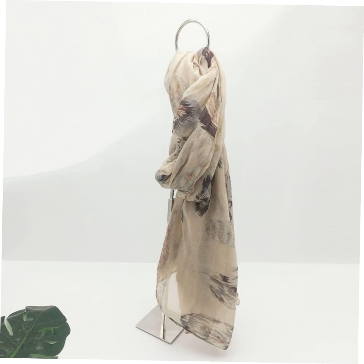 Metal Scarf Organizer Rack Stainless Steel Scarf Display Stand for Shawls Ties and Accessories for Retail and Closet Storage