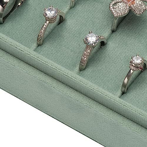 Cowfex PN092 Velvet Ring Organizer Display Tray Jewelry Box Multiple Rings thumb #2