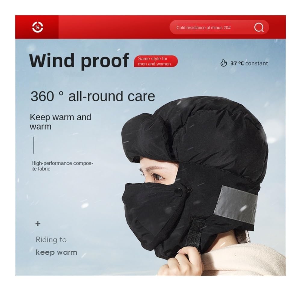 1pcs Inverno Outdoor Moto Equitazione Caldo E Freddo Cappello di Cotone Antivento Cappello di Protezione Dell'orecchio Cappello Per Uomini E Donne