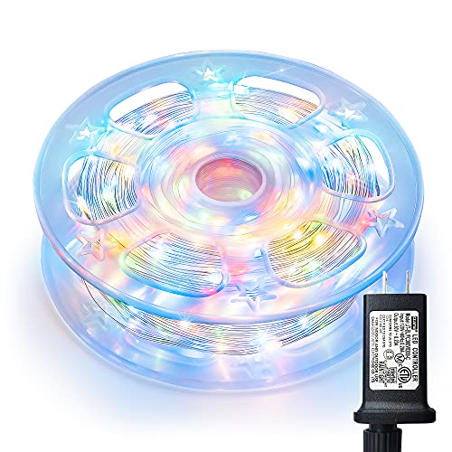 Beewin LED Decorative Fairy String Lights 337.8ft 800 LEDs Copper Wire String Lights Fairy String Lights 8 Modes LED String Lights Plug in for Wedding Party Home Christmas Decoration(800L Multi-color)