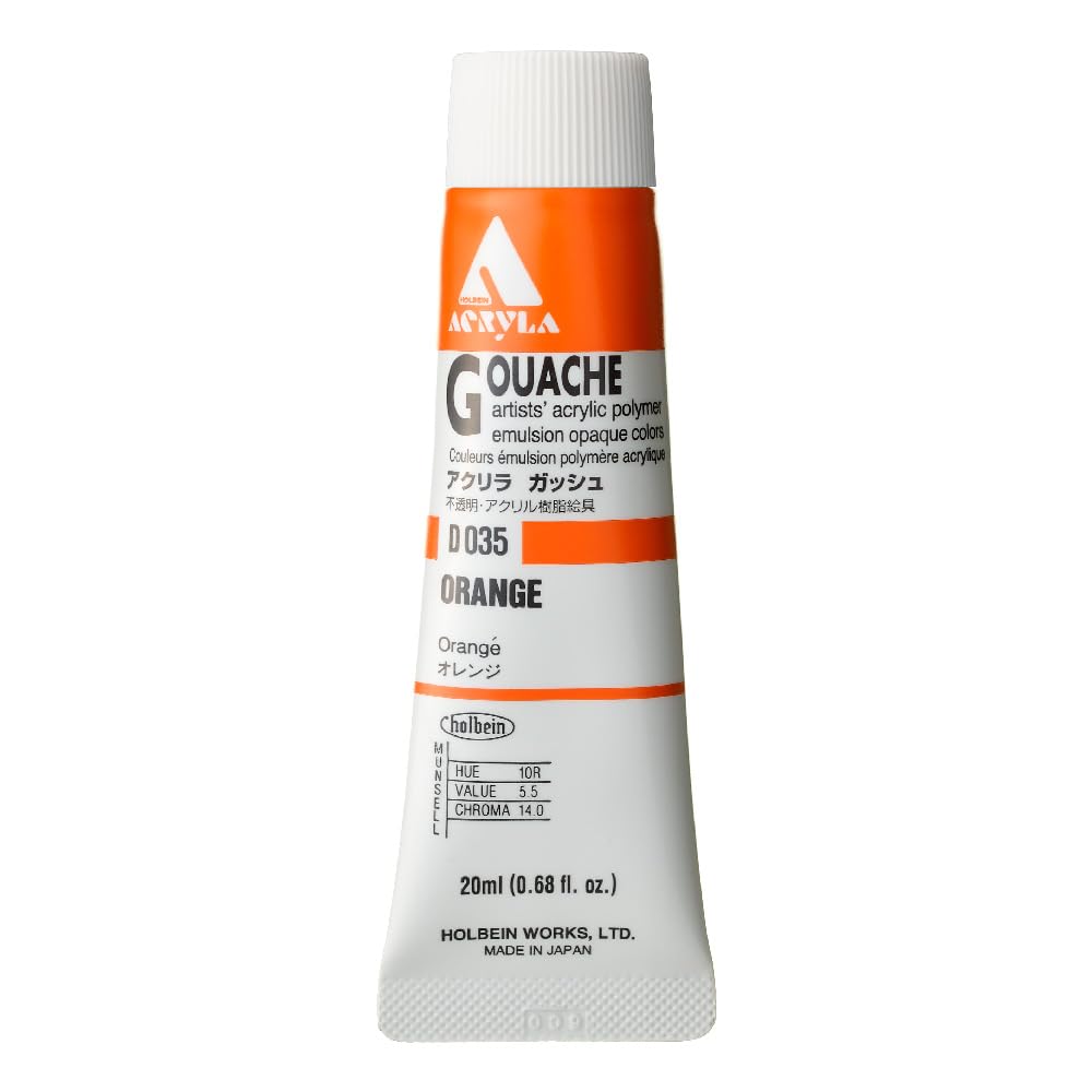 Holbein Acryla Gouache Orange (A) 20Ml-image