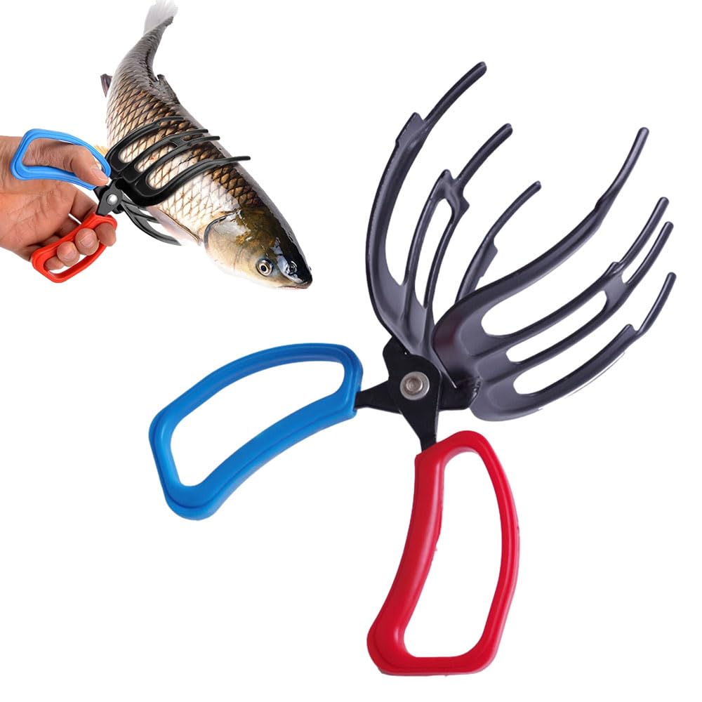 AIIONP Fishing Pliers Gripper 2025 New Metal 3 Claw Fish Catch Gripper Fish Control Clamp Claw Tong Grip