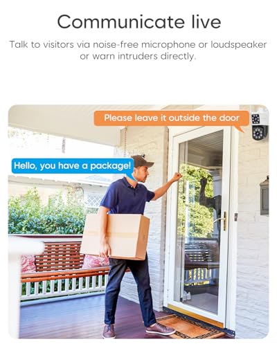 Image of VSTARCAM 2MP+2MP Outdoor Security Camera, 2K Dual Camera, 360 Monitoring, Custom Alarm Sound, Full Color Night Vision, 2-Way Audio, 2.4GHz WiFi, PIR Motion Sensor,Real Time Notifications