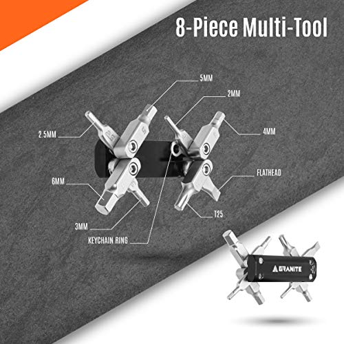 Granite Stash Multi-Tool Kit - Compact Bike Tools Stored Inside...