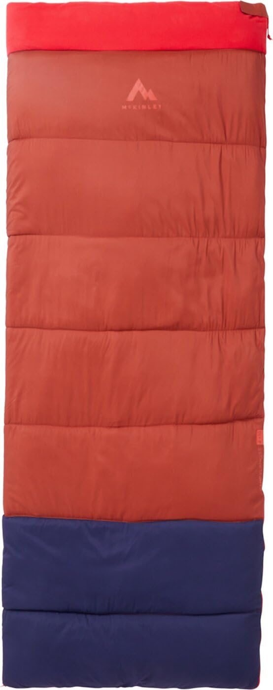 McKINLEY Flanelle II Schlafsack Red Rust/Navy Dark 195L Sport & Freizeit