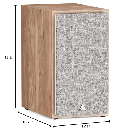 Image of triangle - BOREA BR02 Hi-Fi Bookshelf Speakers - Power handling 80W - Output 89 dB /W /m - Versatile Music and Home Cinema - 176 x 310 x 274 mm - Light Oak (Pair)